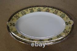 1996 Wedgwood Bone China India Pattern Oval Serving Platter 14 Made in England