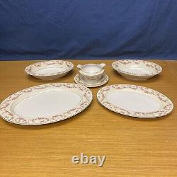 5 Pcs. Of Vtg. TK Thun Bohemia Czechoslovakia Rosemary Serving Platters & Bowls