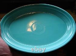 (6) Vintage HLC Fiesta Ware USA Turquoise Oval Platters 9 3/4 x 7 Nice Set