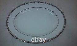 8 Lenox Coronet Platinum Fine China Meat Serving Platter Plate USA