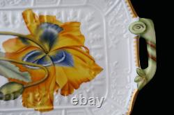 Anna Weatherley Botanical Studies Yellow Flower Embossed Sandwich Tray