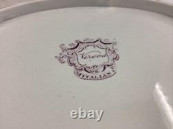 Antique 1830s William Ridgway Verona Italian Transferware 14 X 10.75 Platter