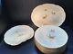 Antique Grainger Royal China Works Plates And Serving Platters Hand-painted Bird