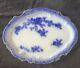 Antique Labelle China Serving Platter 1879 Flow Blue