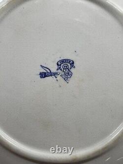 Antique Ridgway CHINTZ Blue Butterfly Serving Dish Tray 10.5