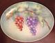 Antique Victorian Hand Painted Grape Vineyard China Serving Platter Plate Vtg