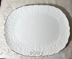 Aynsley, John England Spring Crocus Large Serving Platter Rectangular, White