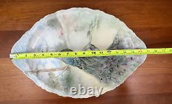 Basset Limoges Austria Hand-Painted PEACOCK 17 Serving Platter EUC