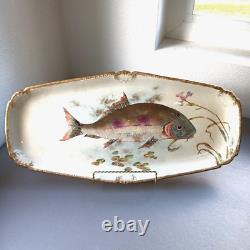 Bonn Fish Platter Porcelain Serving Dish Hand Painted Germany Elegant Vintage