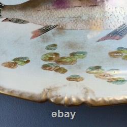 Bonn Fish Platter Porcelain Serving Dish Hand Painted Germany Elegant Vintage