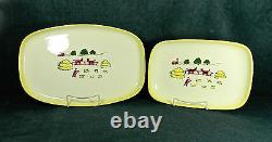 Brock California Farmhouse-yellow Pattern 11 & 14 China Serving Platters