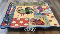 Certified International Susan Winget Country Collage 16 Square Serving Platter