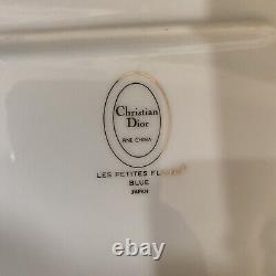 Christian Dior Les Petites Fleurs Blue 14.5 Serving Platter Fine China