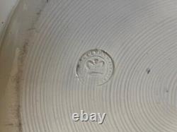 Clews Staffordshire Genevese Opaque China Blue Transfer White Platter L 18 3/4