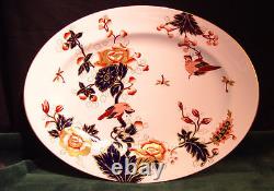 Coalport Fine Bone China Hong Kong Mauve Flowers- 15 1/2 Oval Serving Platter