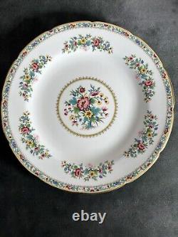 Coalport Ming Rose round platter 12 Inch chop plate pink yellow flowers