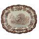 Copeland Spode Turkey Serving Platter (brown & White)