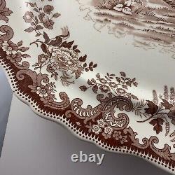 Copeland Spode Turkey Serving Platter (Brown & White)