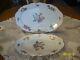 Edelstein Maria Theresia Porcelain China Rosetta Pattern 2 Serving Platters