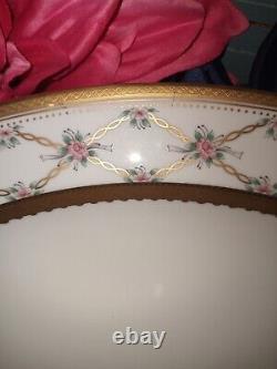 Faberge China Rose Trellis PLATTER RARE VINTAGE JAPAN PORCELAIN