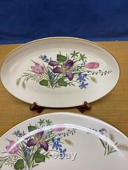 Franciscan Fine China Mariposa 16 & 12 3/8 Oval Serving Platters
