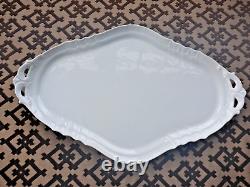 Ginori Bianco Vecchio Oval 16.50 Platter / Serving Dish With Handles-RARE
