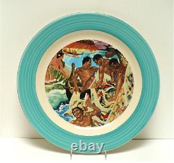 HOMER LAUGHLIN Hawaiian Ware 16'' Platter Eugene Savage New Original Stock