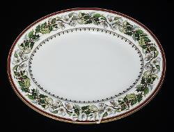 HTF Spode Christmas Rose 15 Bone China Oval Serving Platter Made In England