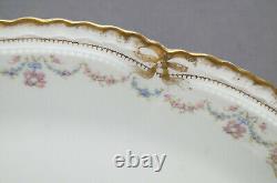 Haviland Limoges Schleiger 597 A Double Gold Bows 18 3/4 Inch Platter 1903-1925