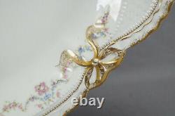 Haviland Limoges Schleiger 597 A Double Gold Bows 18 3/4 Inch Platter 1903-1925