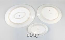 Haviland RANI Porcelain 13 & 11 Oval Serving Platters+Relish Dish