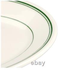 Homer Laughlin HL1551 11 3/4 Oval Platter China, Ivory with Green Band NEW