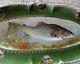 Huge Pm Bavaria Germany Gold Gilded Oval Fish Porcelain Serving Platter 25