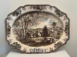 Johnson Brothers England 20 The Friendly Village Turkey Platter