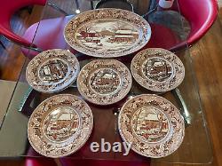 Johnson Brothers Thanksgiving Historic America 15 piece Platter Plates