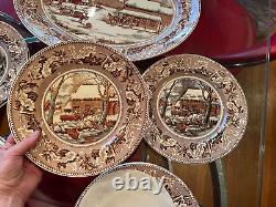 Johnson Brothers Thanksgiving Historic America 15 piece Platter Plates