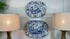Lct Home Antique Blue U0026 White China Serving Plates