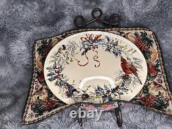 Lenox 13 Oval Serving Platter Winter Greetings Made In US