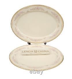 Lenox CHESAPEAKE 13 & 16 Oval Serving Platter Set MINT 1ST Q