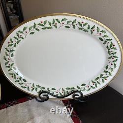 Lenox Dimensions Holiday China 16 Oval Serving Platter