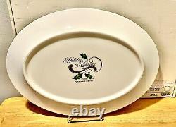 Lenox Holiday Nouveau Platinum White 13 Oval Serving Platter