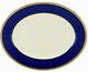 Lenox Independence Ivory Oval Serving Platter 13 Star Blue & Gold Bands Usa New