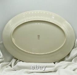 Lenox Rhodora Fine China Lg Oval Serving Platter 17 x 12.5 withProtective Cover