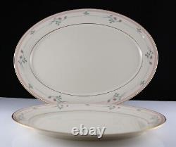 Lenox Rose Manor Metropolitan Collection Oval Serving Platters 14 & 16