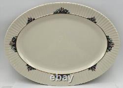 Lenox Rutledge Enameled Flowers Large Oval Serving Platter 18 inches P303 USA