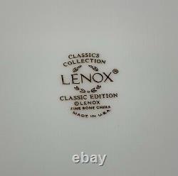 Lenox USA Classics Collection CLASSIC EDITION GREEN & GOLD 16 SERVING PLATTER