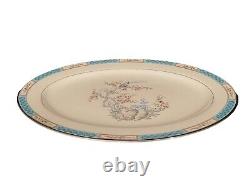Lenox Vintage Bone China Plum Blossom Vintage 16 Oval Serving Platter with Verge