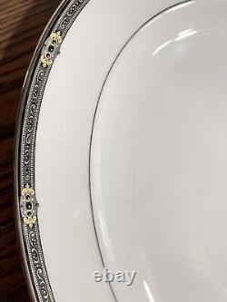 Lenox Vintage Jewel Oval Serving Platter 16 NEW Gold Black Blue