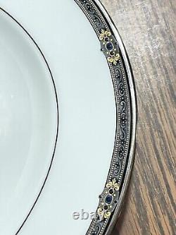 Lenox Vintage Jewel Oval Serving Platter 16 NEW Gold Black Blue