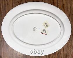 Lenox Vintage Jewel Oval Serving Platter 16 NEW Gold Black Blue